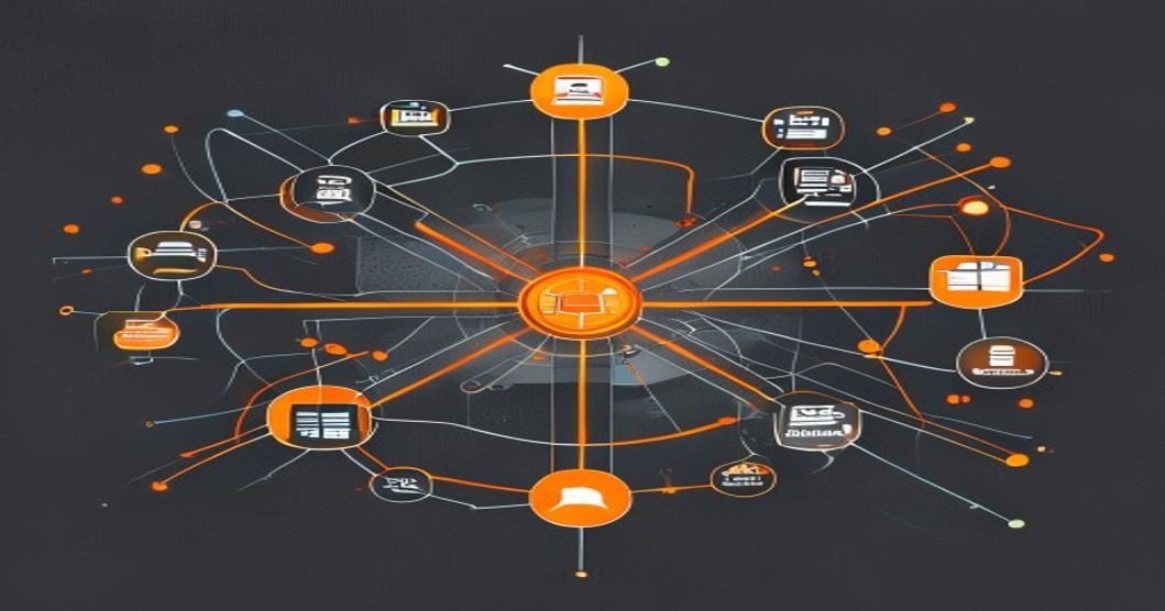 A central hub connecting an AI model to many business tools through one standard