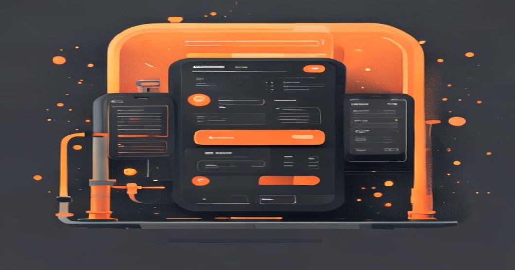 A spoken idea transforming through an AI pipeline into a finished app interface
