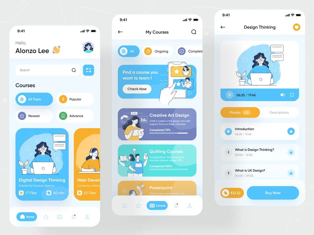 Interface d’application de santé