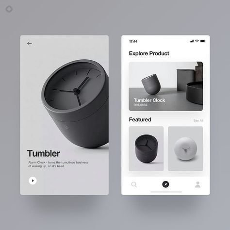 Interface de découverte de produits